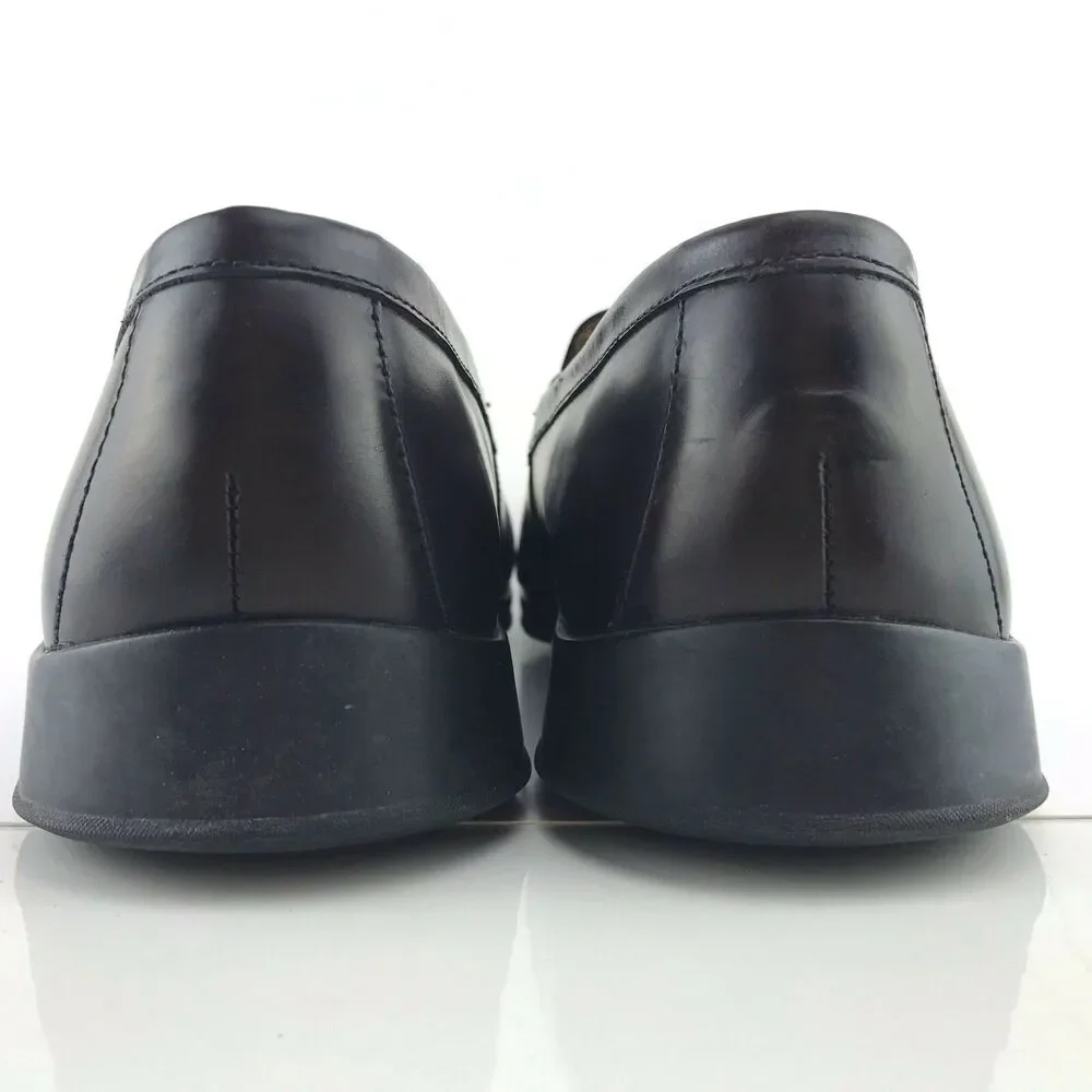 Cole Haan Air Loafer Men's 9 Brown Leather Apron Toe‎ Slip On Comfort Shoe